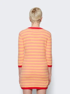Cam Striped Dress Orange Pivoine -Artemides shop CAMSUM23 46801 05 1