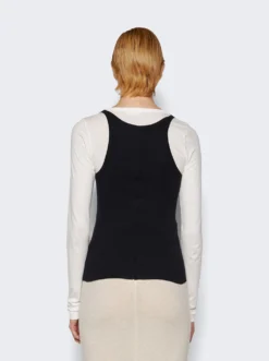 Rib Tank Top Black -Artemides shop CHLOE009 2509 05 1