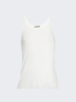 Rib Tank Top Ivory