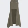 Coperni Paneled Skirt Khaki