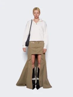 Coperni Paneled Skirt Khaki -Artemides shop COPJ38204 29803 02 1