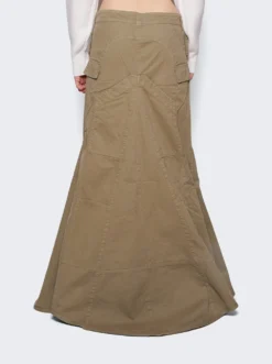 Coperni Paneled Skirt Khaki -Artemides shop COPJ38204 29803 05 1