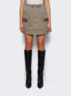 FENDI Washed Skirt Neutral -Artemides shop FQ7439 AM34F1J7 4107 03 1