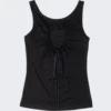 Heart Tank Top Black