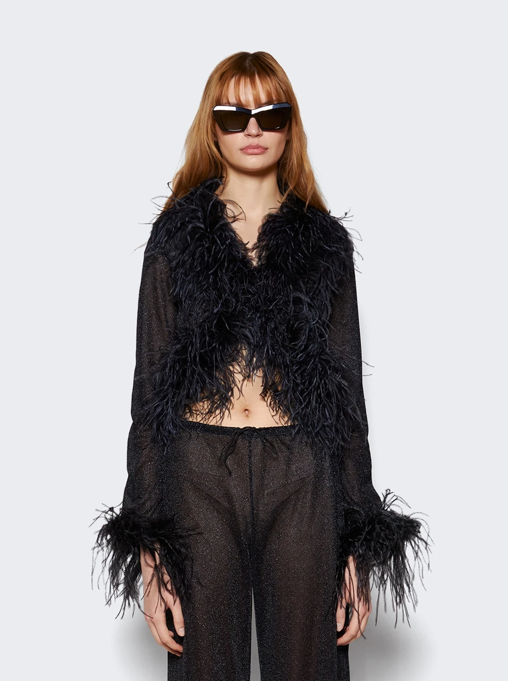 OSEREE Lumière Plumage Cover Shirt Black 3 OSEREE Lumière Plumage Cover Shirt Black - Image 3