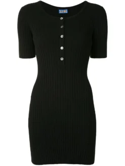 Samphire Knit Dress, Black Black