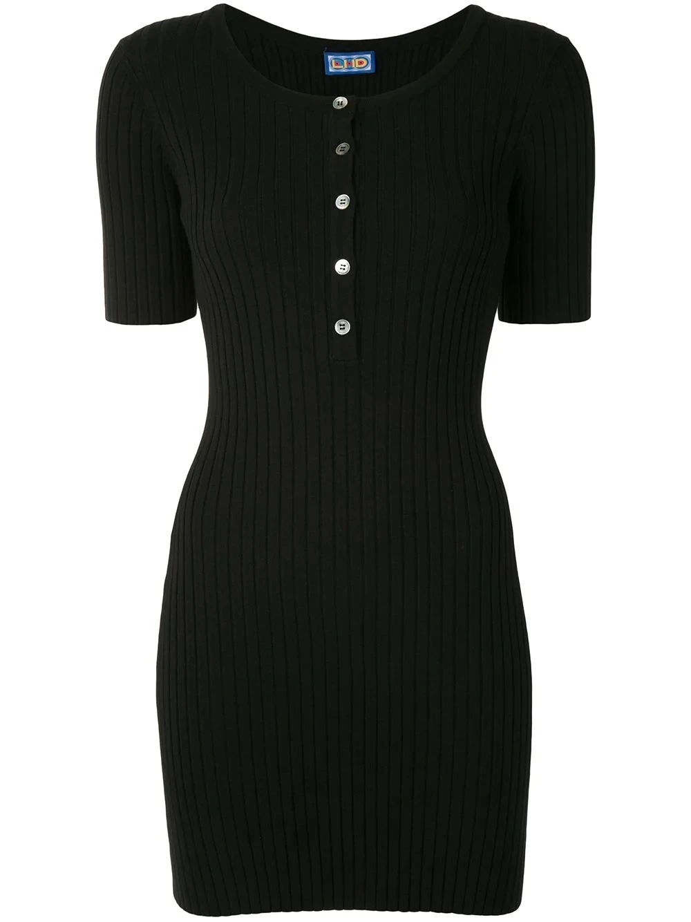 Samphire Knit Dress, Black Black 1 Samphire Knit Dress, Black Black