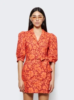 The Casitas Mini Dress Red Clay -Artemides shop LHD 10 D00062 38785 03