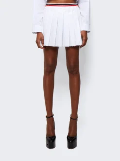 Miu Miu Poplin Skirt -Artemides shop MG1809 03