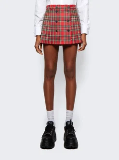 Miu Miu Tartan Skirt -Artemides shop MG1826 03
