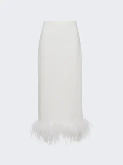 Miu Miu Classic Skirt White