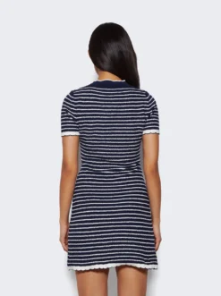 Miu Miu Cotton Dress Blue And White -Artemides shop MMA769 S 231 119T 28755 05 1