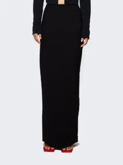 High Waist Column Skirt Black -Artemides shop MONOT PF23 505 2509 03 1
