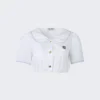 Miu Miu Poplin Crop Top