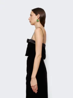 Miu Miu Velvet Tank Top Black -Artemides shop MT1823 S 231 Black 04