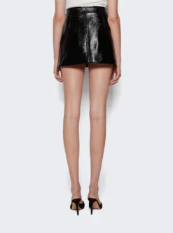 COURREGES Reedition Vinyl Mini Skirt Black -Artemides shop PERCJU001VY0014 2509 05 1
