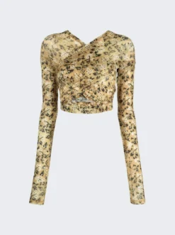 Anti Cross-Over Cropped Top Wall Flower