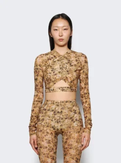 Anti Cross-Over Cropped Top Wall Flower -Artemides shop PSS23 ACT0WAF 43612 03 1