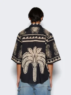 JOHANNA ORTIZ Black Paisley Situation Top Black -Artemides shop PT01709 2509 05 1