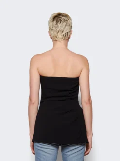 PROENZA SCHOULER Matte Viscose Crepe Strapless Top Black -Artemides shop R2334030 2509 05 1