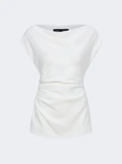 PROENZA SCHOULER Francesa Off The Shoulder Top White