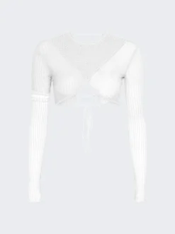 Loona Crop Top White