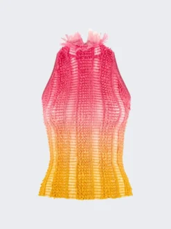 Angel Ombre Top Pink And Orange