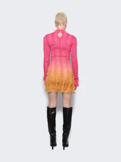 Sunrise Angel Mini Dress Pink And Orange -Artemides shop REAW23 AO10 05 1