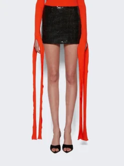 Delta Mini Skirt Olive -Artemides shop S 084 PS24 30423 03 1