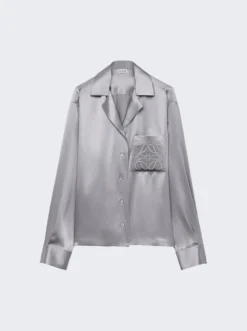 Loewe Anagram Pyjama Blouse Mouse Grey