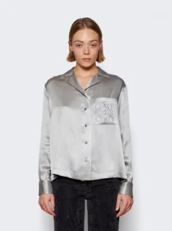 Loewe Anagram Pyjama Blouse Mouse Grey -Artemides shop S359Y05X96 48367 03 1