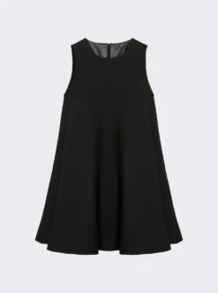 Loewe Silk And Wool Mini Dress Black
