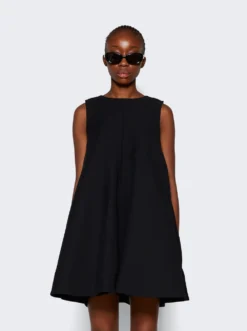 Loewe Silk And Wool Mini Dress Black -Artemides shop S540Y09XKI 2509 03 1