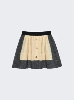Loewe Pleated Skirt Yellow