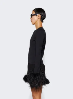 Uscilla Top Jet Black -Artemides shop T 187 PW23 F 04 1