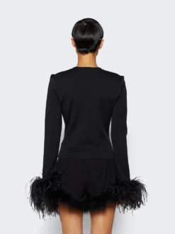 Uscilla Top Jet Black -Artemides shop T 187 PW23 F 05 1