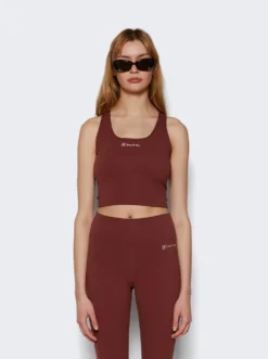 Runner Script Sports Tank Maroon -Artemides shop TSAW2313MO 32793 03 1