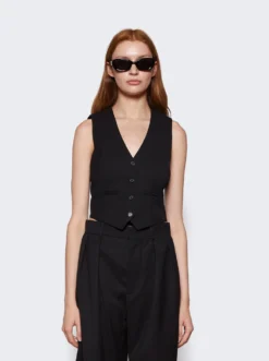 Waistcoat Tank Top Black -Artemides shop W1055R12 2509 03 1