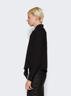 Scarf Blouse Black -Artemides shop W1062R13 2509 04 1