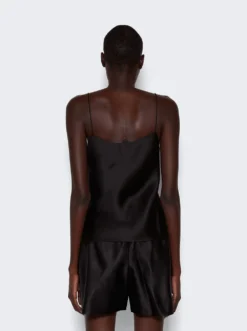 The Row Biggins Silk Top Black -Artemides shop W151 W441 2509 05 1