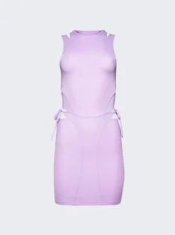 VETEMENTS Deconstructed Bikini Dress Lilac