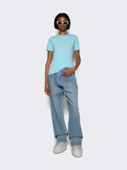 VETEMENTS Bling Logo Tee Mint -Artemides shop WE64TR360M 29202 02 1