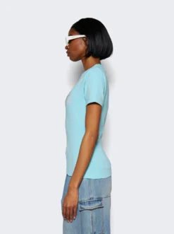 VETEMENTS Bling Logo Tee Mint -Artemides shop WE64TR360M 29202 04 1