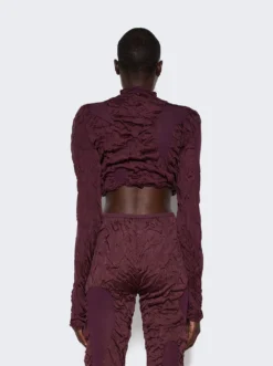 Wet Look Knitted Top Purple -Artemides shop WETLOOK KNITTED TOP 6576 05 1