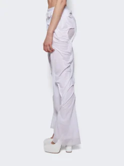 Wetlook Long Skirt White -Artemides shop WETLOOK LONG SKIRT 2479 04 1