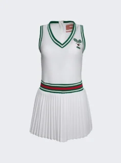 X LHD Pleated Pickleball Dress Coconut